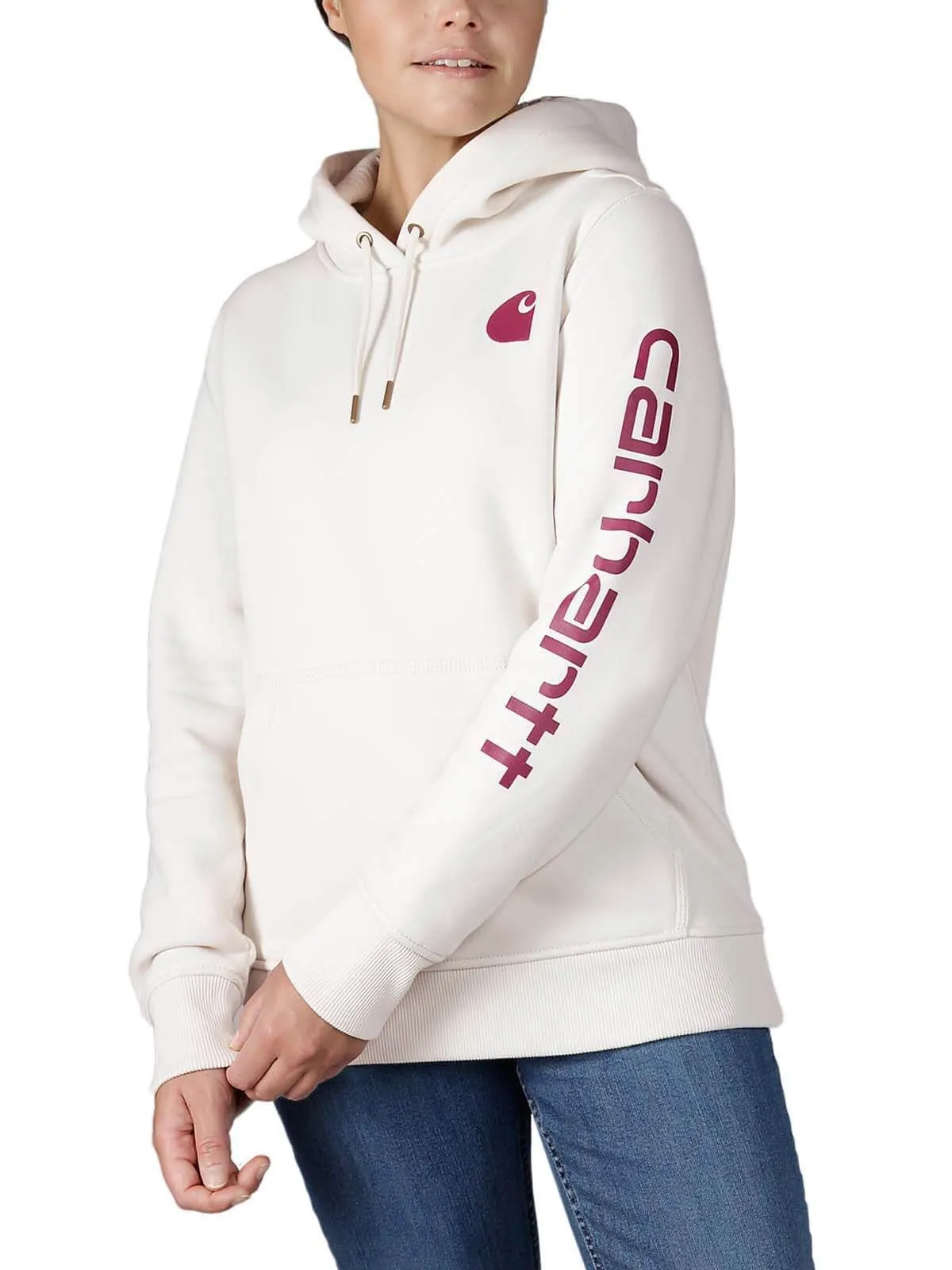 102791&#x20;Women&#x2032;s&#x20;Hoodie&#x20;with&#x20;Sleeve&#x20;Logo&#xA0;-&#x20;Carhartt