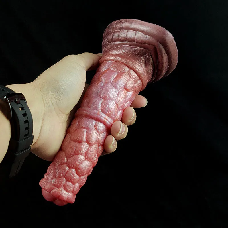 18cm Bump Texture Soft Silicone Animal Dildo