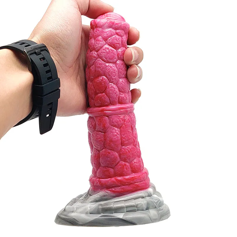 18cm Bump Texture Soft Silicone Animal Dildo