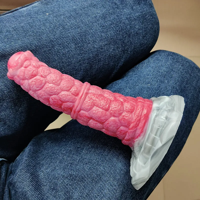 18cm Bump Texture Soft Silicone Animal Dildo