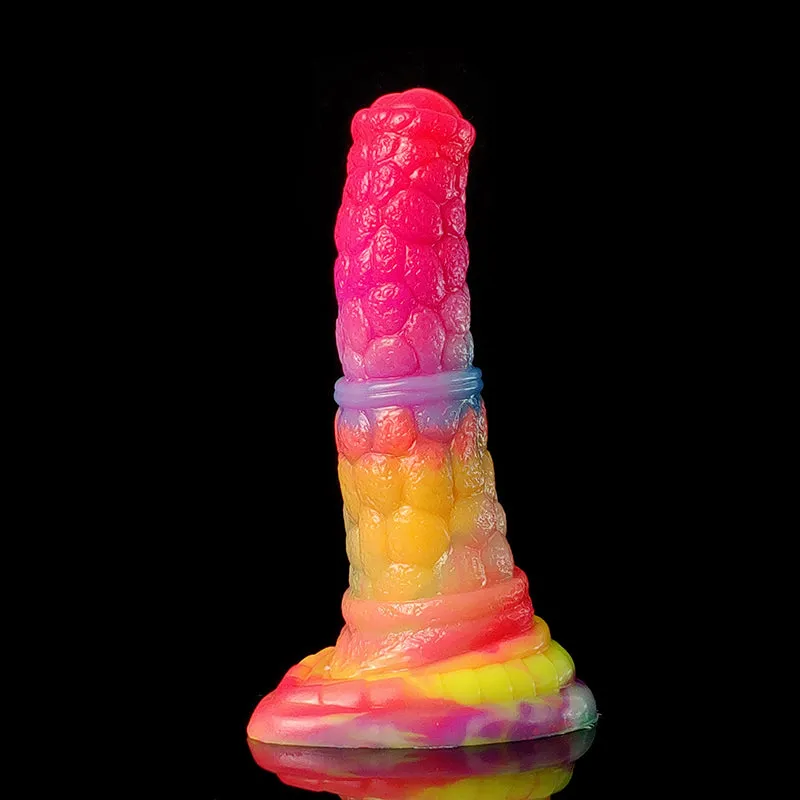 18cm Bump Texture Soft Silicone Animal Dildo