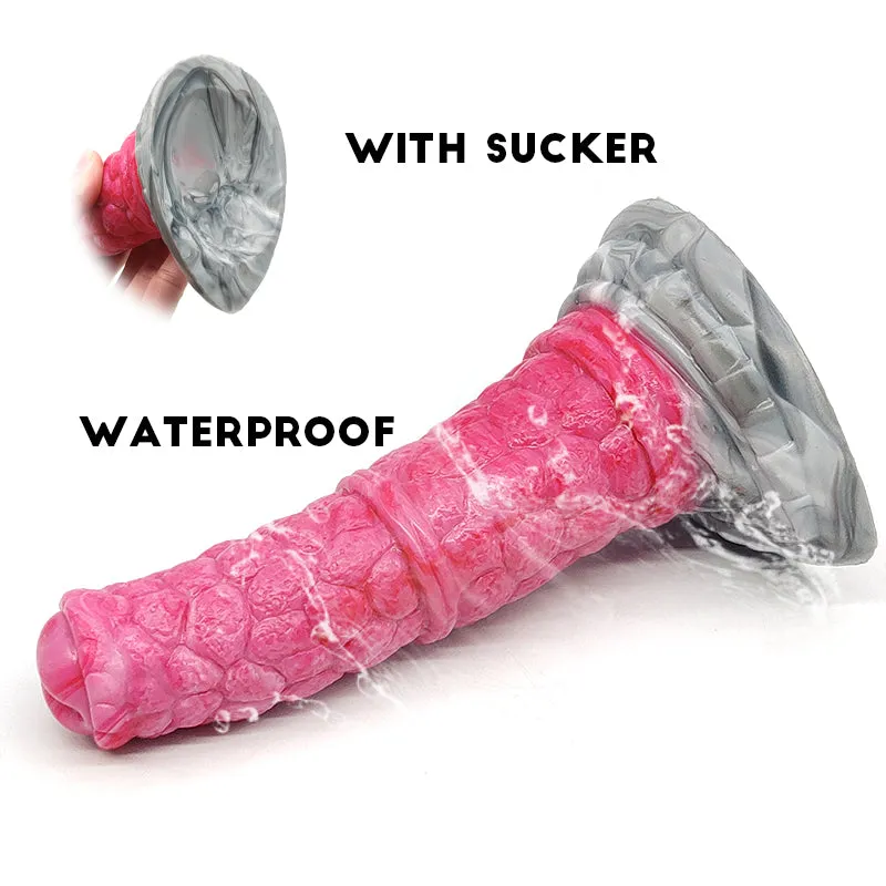 18cm Bump Texture Soft Silicone Animal Dildo