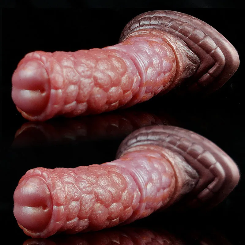 18cm Bump Texture Soft Silicone Animal Dildo