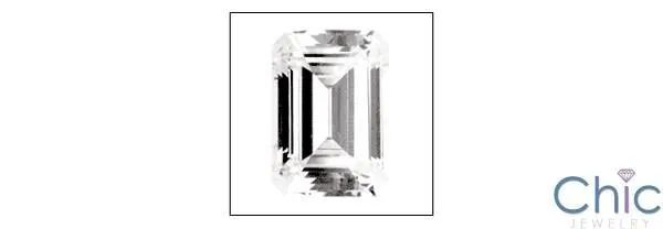 .25 Emerald Step Cubic Zirconia CZ Loose stone