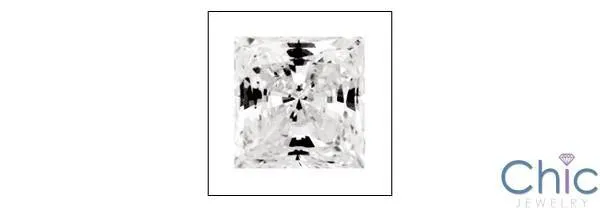 .75 Square Princess Cubic Zirconia CZ Loose stone