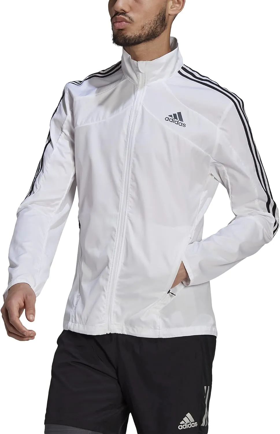 adidas Men's Marathon Jacket 3-stripes