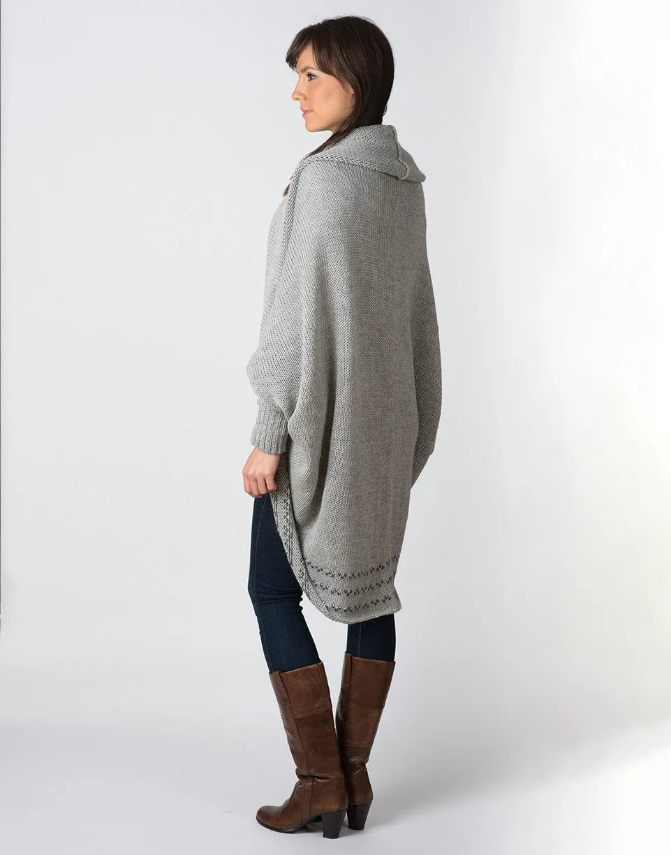 Alpaca Wool Blend Oversize Cardigan