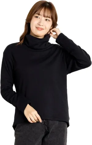 ATIRUNA] Soft Fluffy Dual Layered Off-Turtleneck Knit AT210023 Made in Japan
