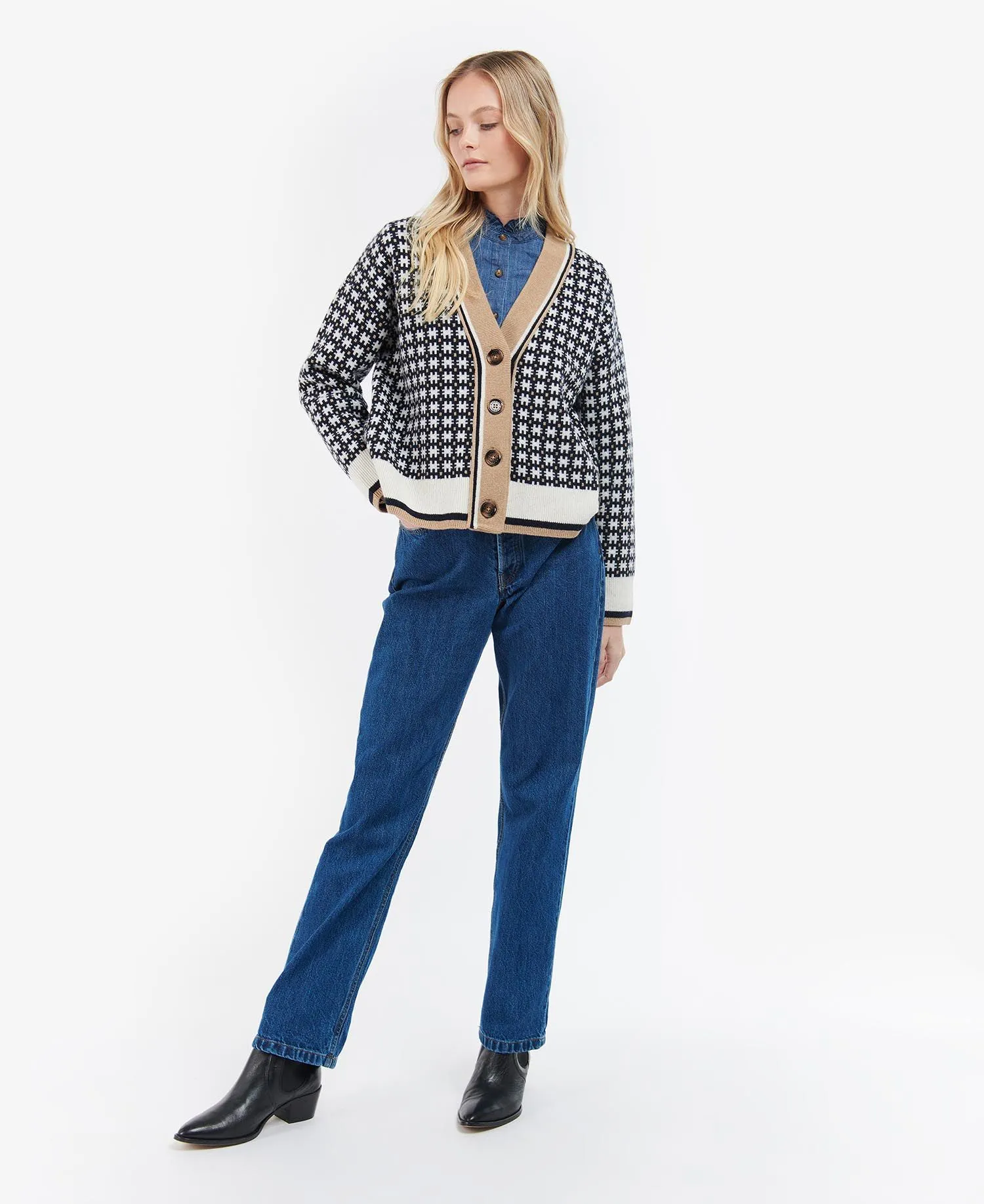 Barbour Fran Modern Heritage Cardigan LKN1280