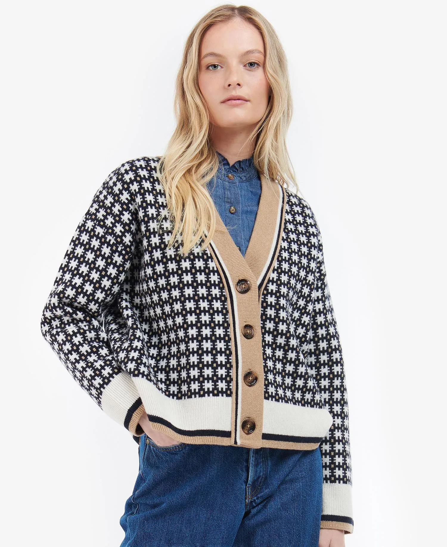 Barbour Fran Modern Heritage Cardigan LKN1280