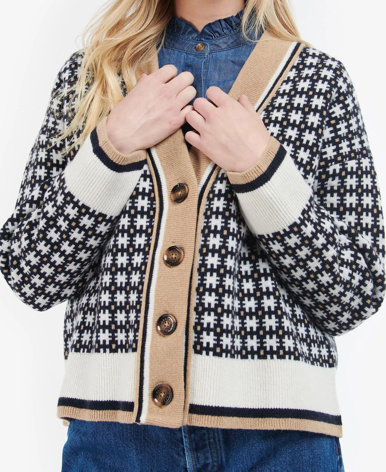 Barbour Fran Modern Heritage Cardigan LKN1280