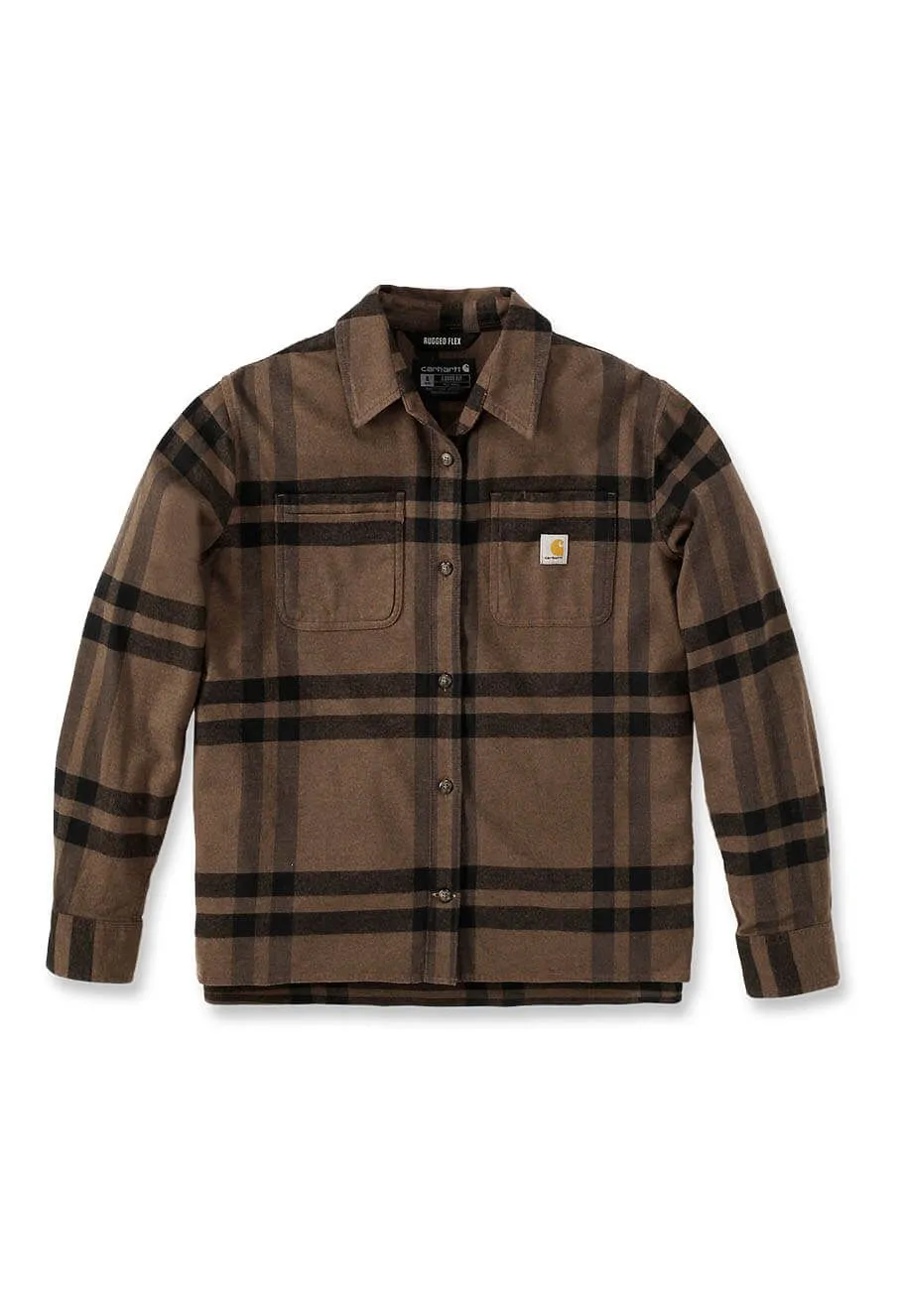 Carhartt&#x20;Work&#x20;Shirt&#x20;Flannel&#x20;Women&#x20;105989&#x20;-&#x20;Brown