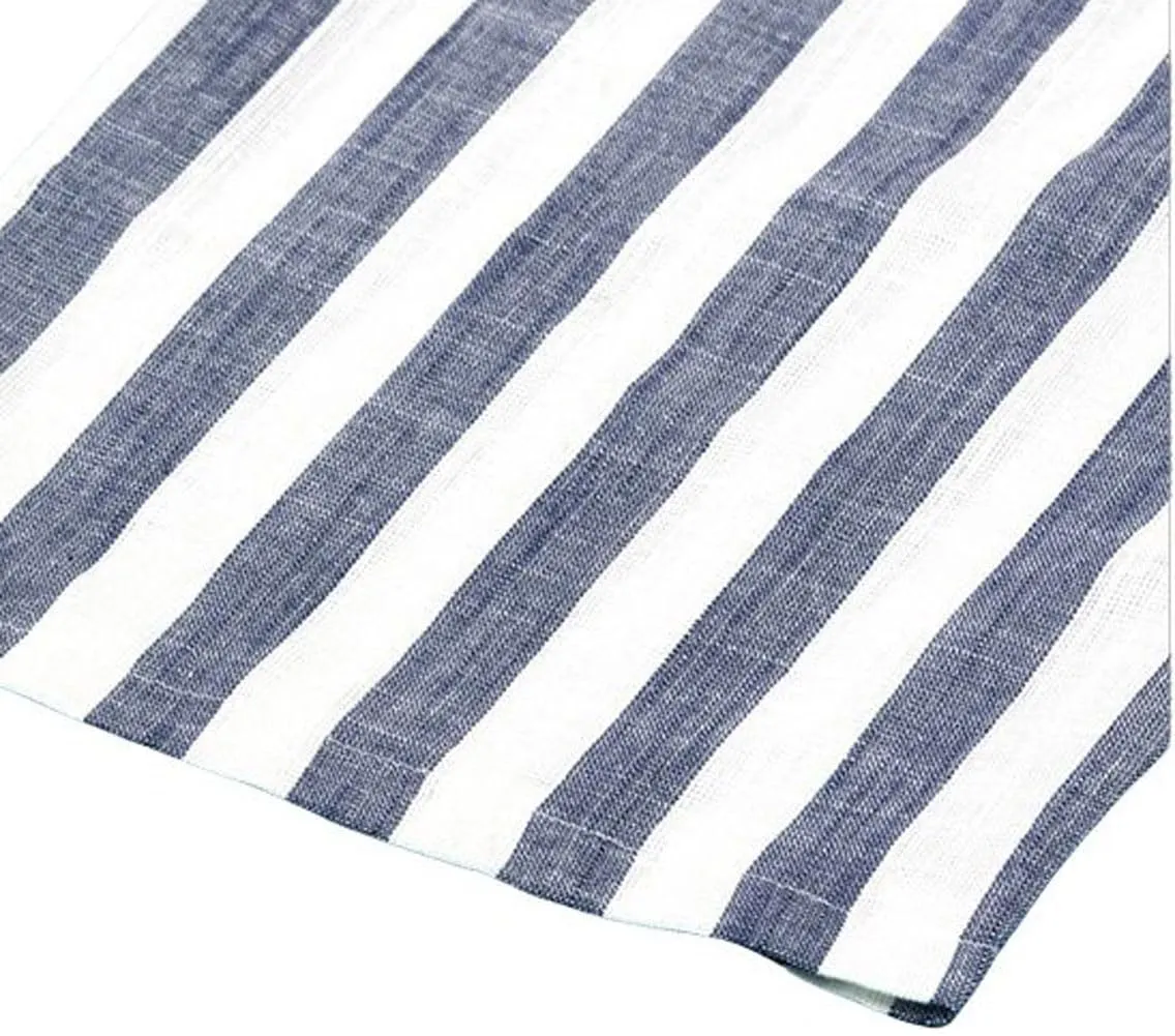 CHARTOU Women's Casual Striped High-Waist Wide-Leg Cotton Lightweight Palazzo Capri Culotte Pants
