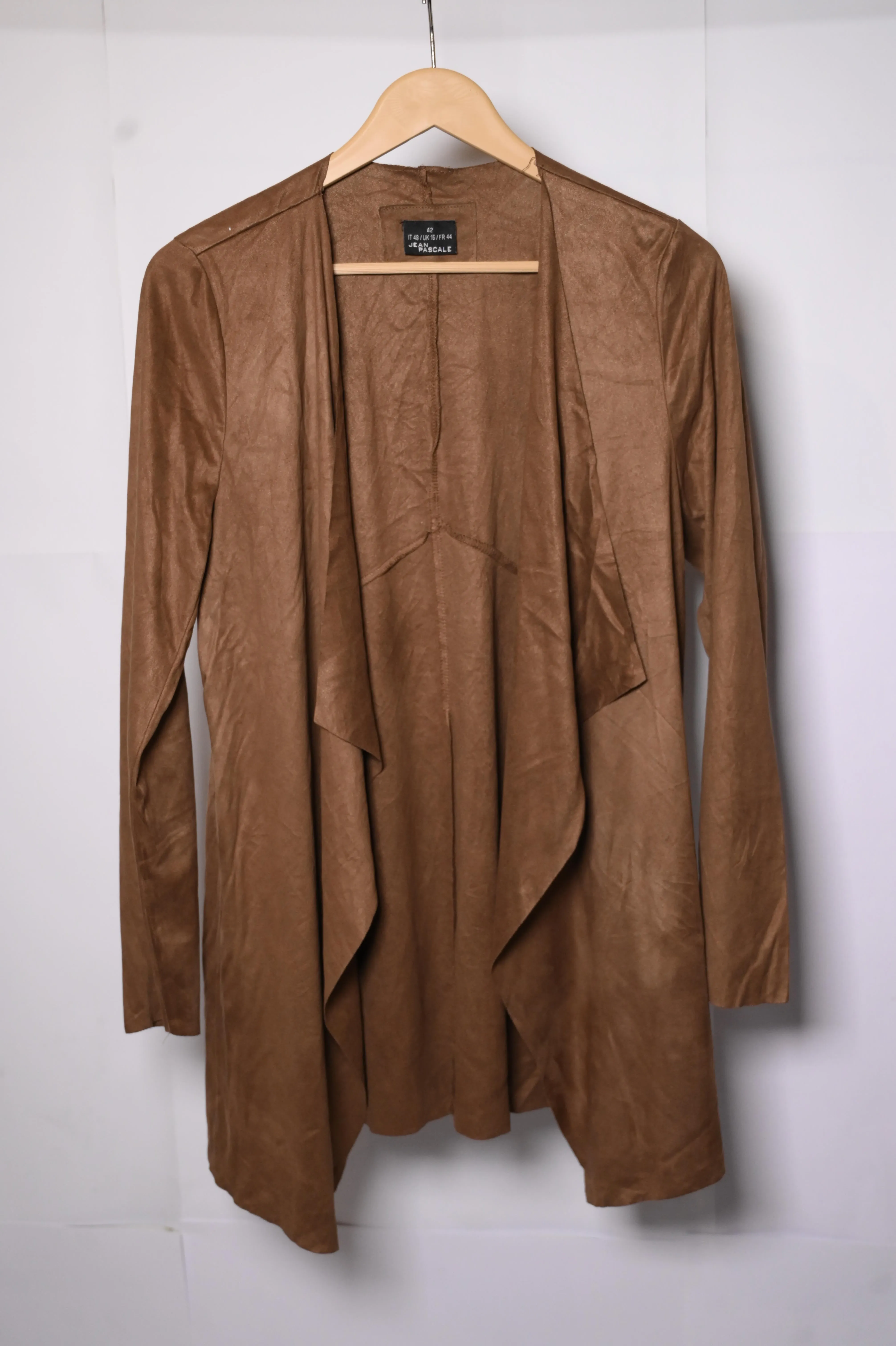 Chic Brown Polyester Shrug