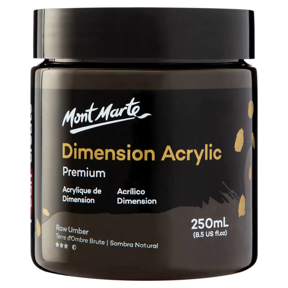 Dimension Acrylic Premium 250ml (8.5 US fl.oz) - Raw Umber