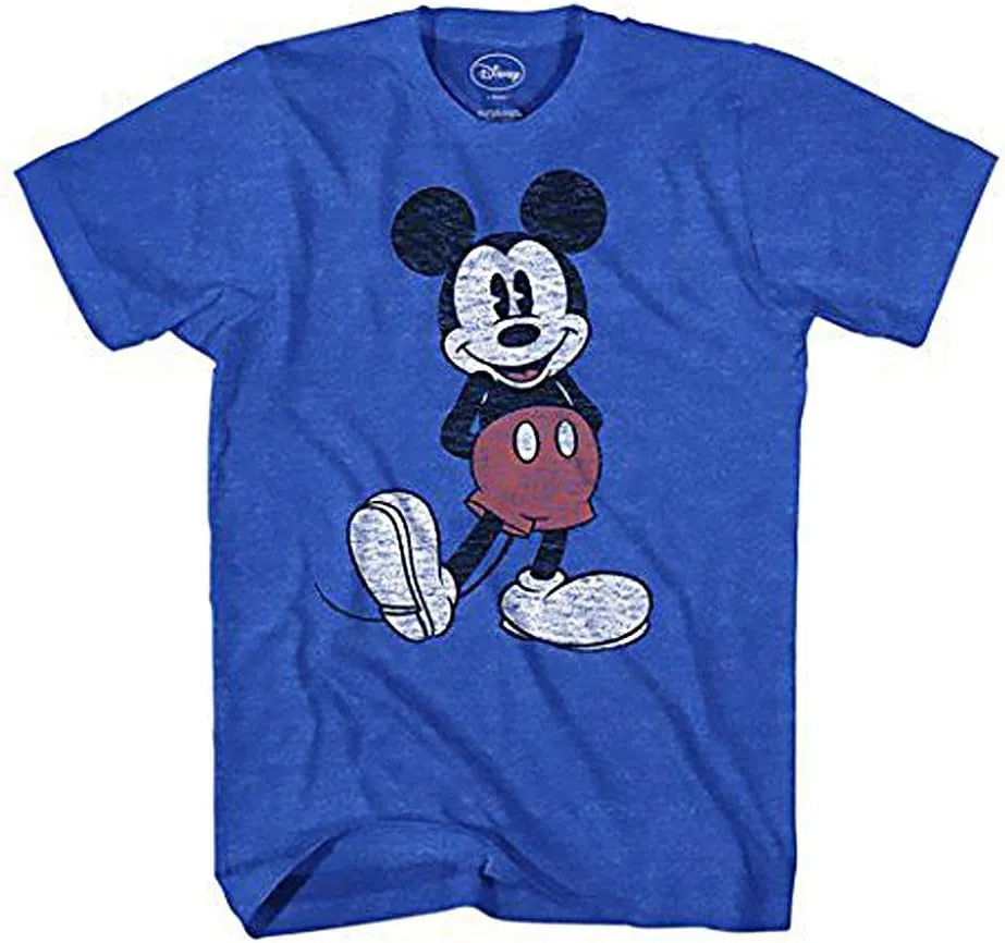 Disney Men's Full Size Mickey Mouse Distressed Look T-Shirt