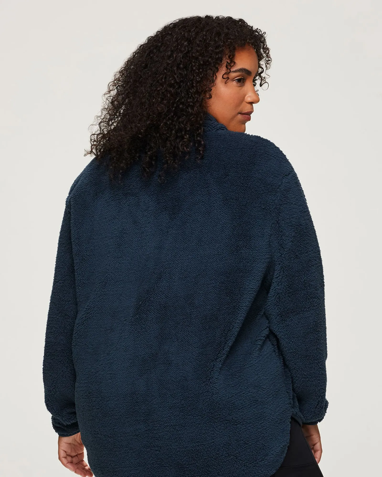 Dylan 1/4-Zip Sherpa Pullover | Dark Teal