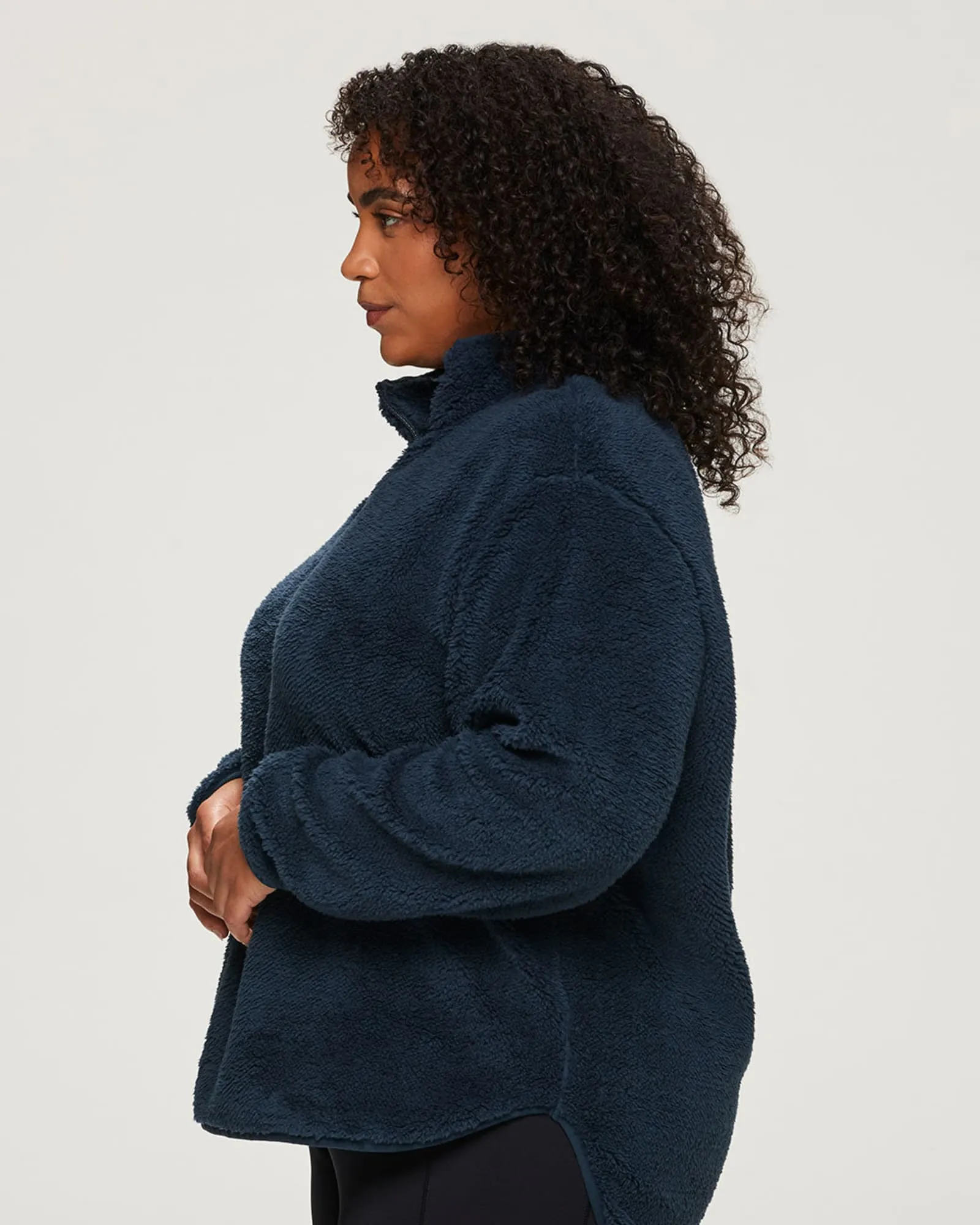 Dylan 1/4-Zip Sherpa Pullover | Dark Teal