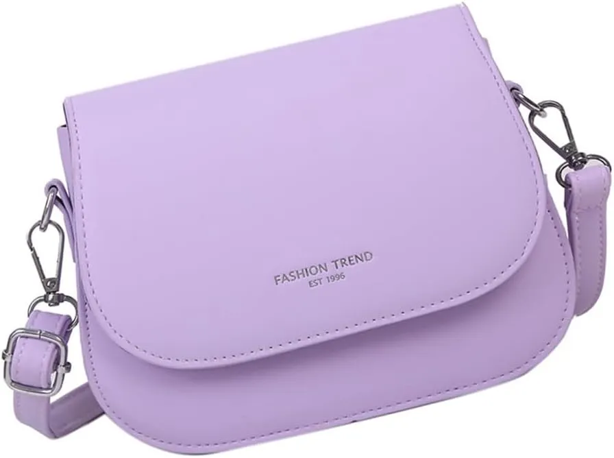 Fashionable Solid Color Shoulder Bag for Ladies PU Leather Crossbody Purse for Phone Cosmetic Storage Flap Covers Bag