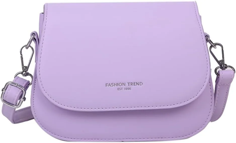 Fashionable Solid Color Shoulder Bag for Ladies PU Leather Crossbody Purse for Phone Cosmetic Storage Flap Covers Bag