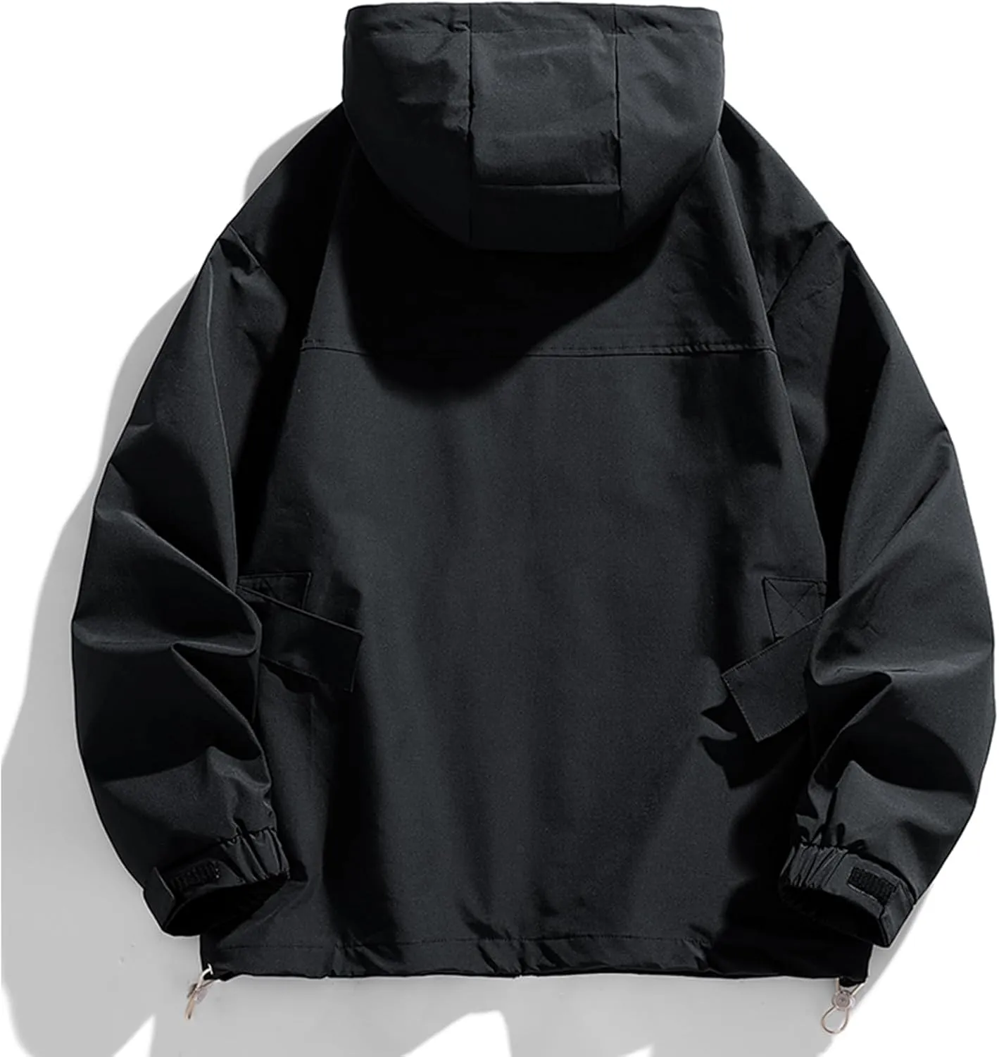 FoxQ Mens Jacket Casual Lightweight Hooded Windbreaker softshell Easy-Care Zip-Up Versatile Outdoor Comfort Activities Coat