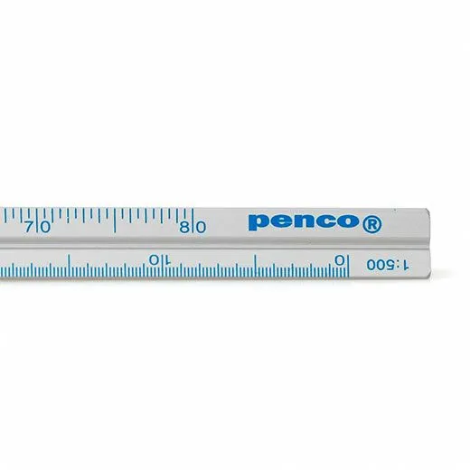 HIGHTIDE Aluminum Metric Drafting Scale