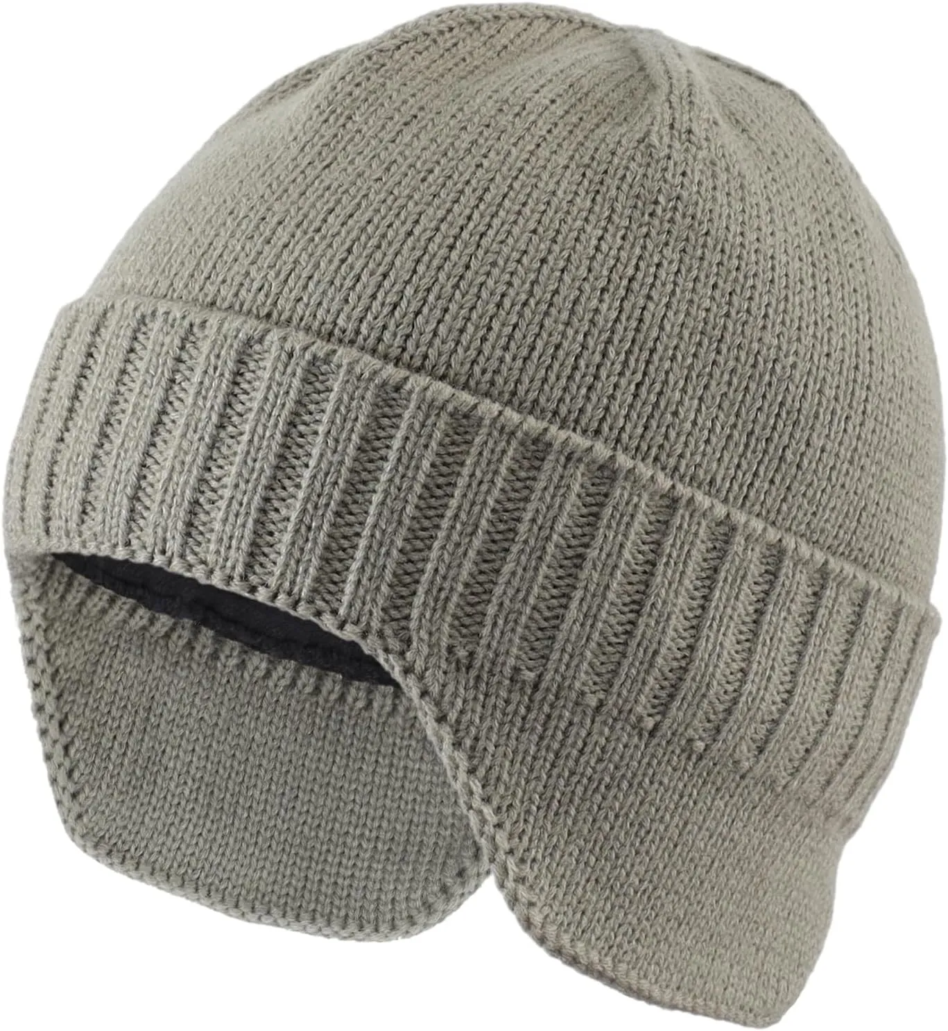 Home Prefer Mens Winter Hat Knit Earflap Hat Stocking Caps with Ears Beanie Hat