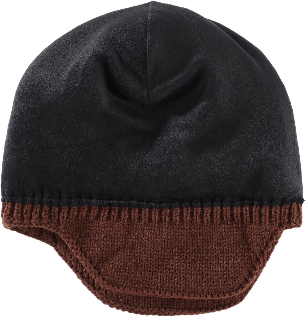 Home Prefer Mens Winter Hat Knit Earflap Hat Stocking Caps with Ears Beanie Hat