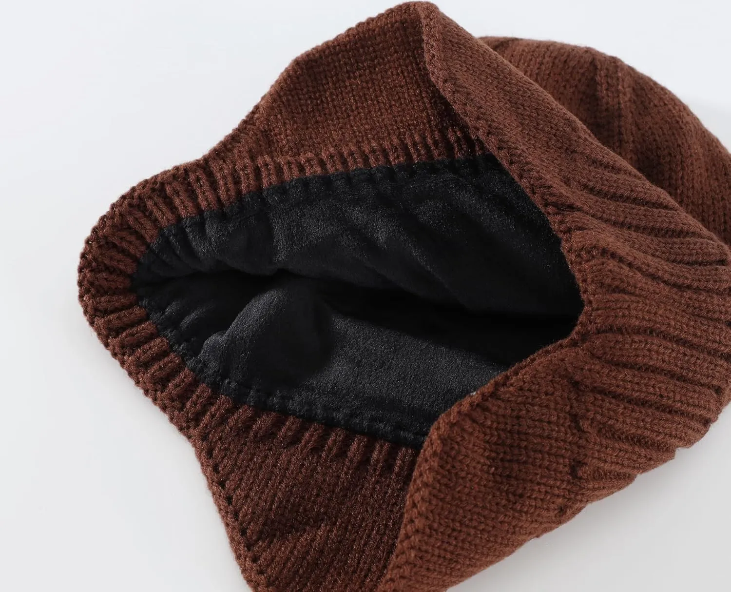 Home Prefer Mens Winter Hat Knit Earflap Hat Stocking Caps with Ears Beanie Hat