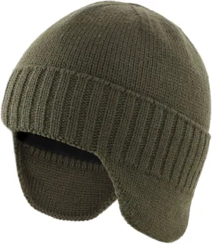 Home Prefer Mens Winter Hat Knit Earflap Hat Stocking Caps with Ears Beanie Hat