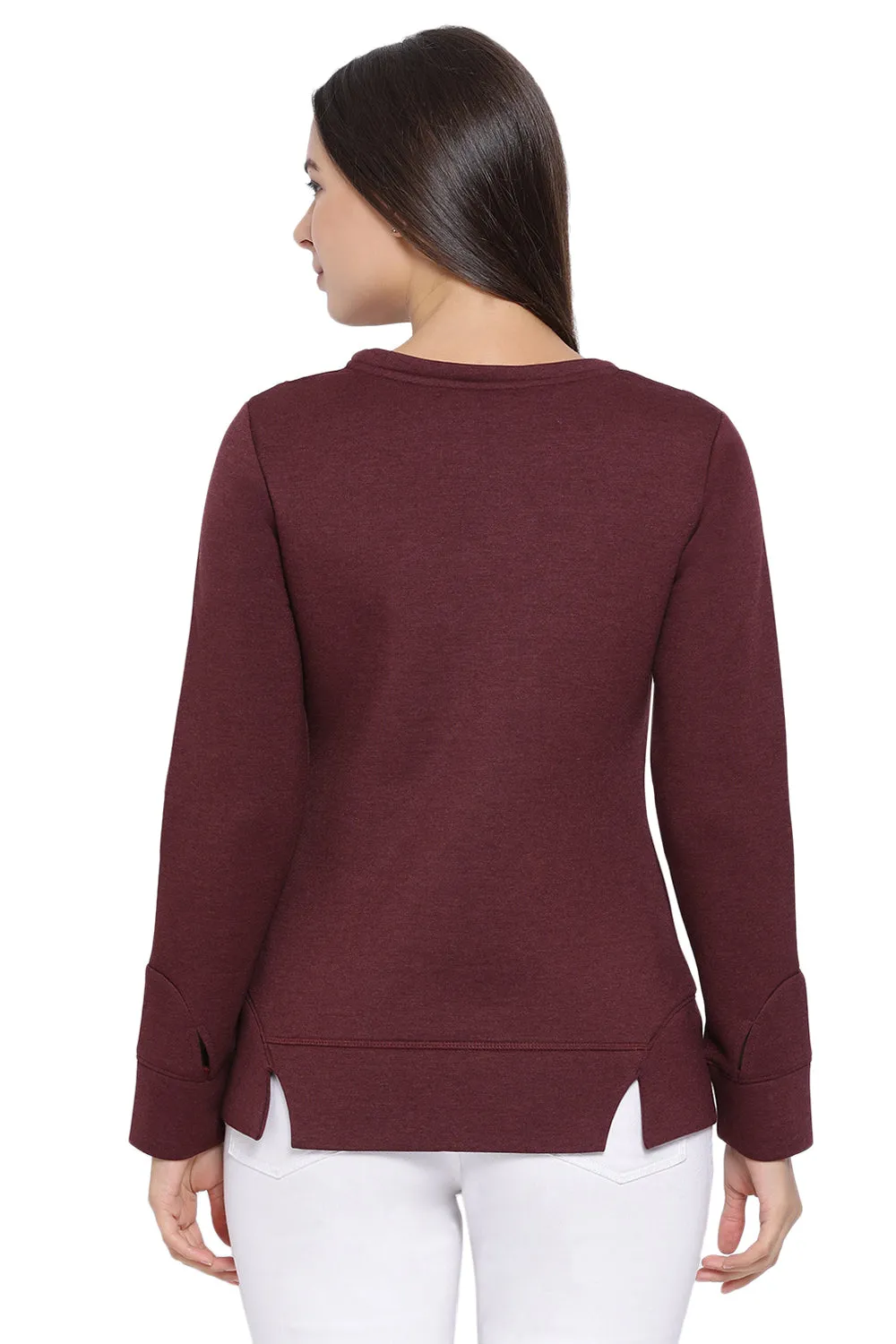 Minimal Night Flora Casual Top(Winter)