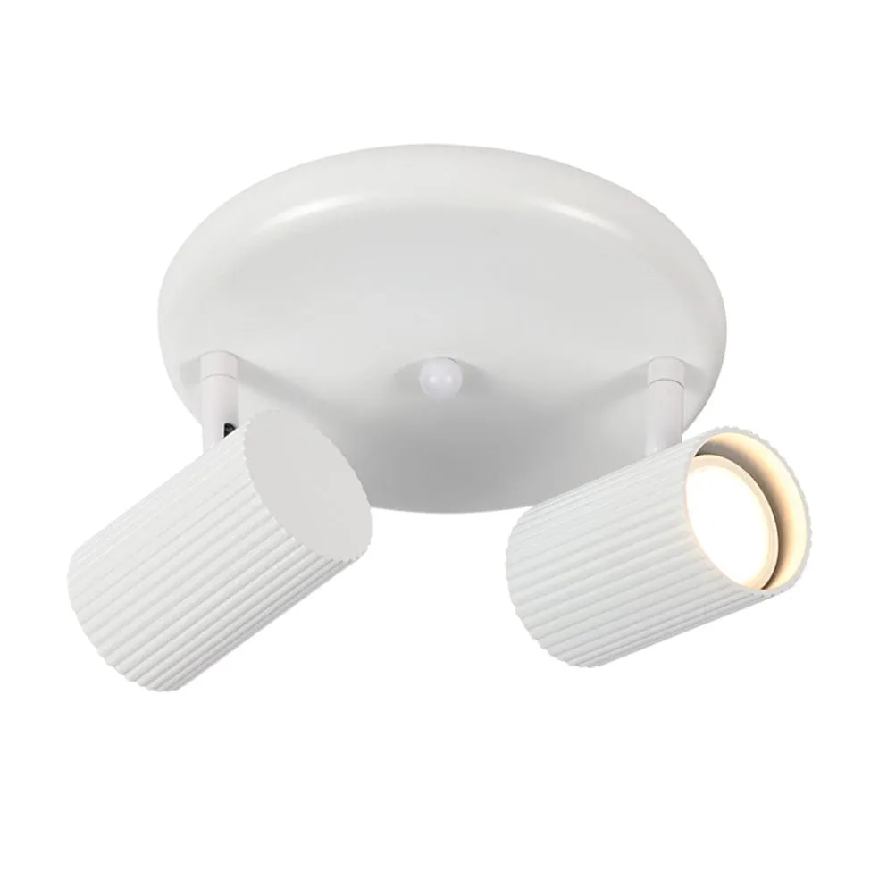 Nara Aluminium Double Spotlight Black | White