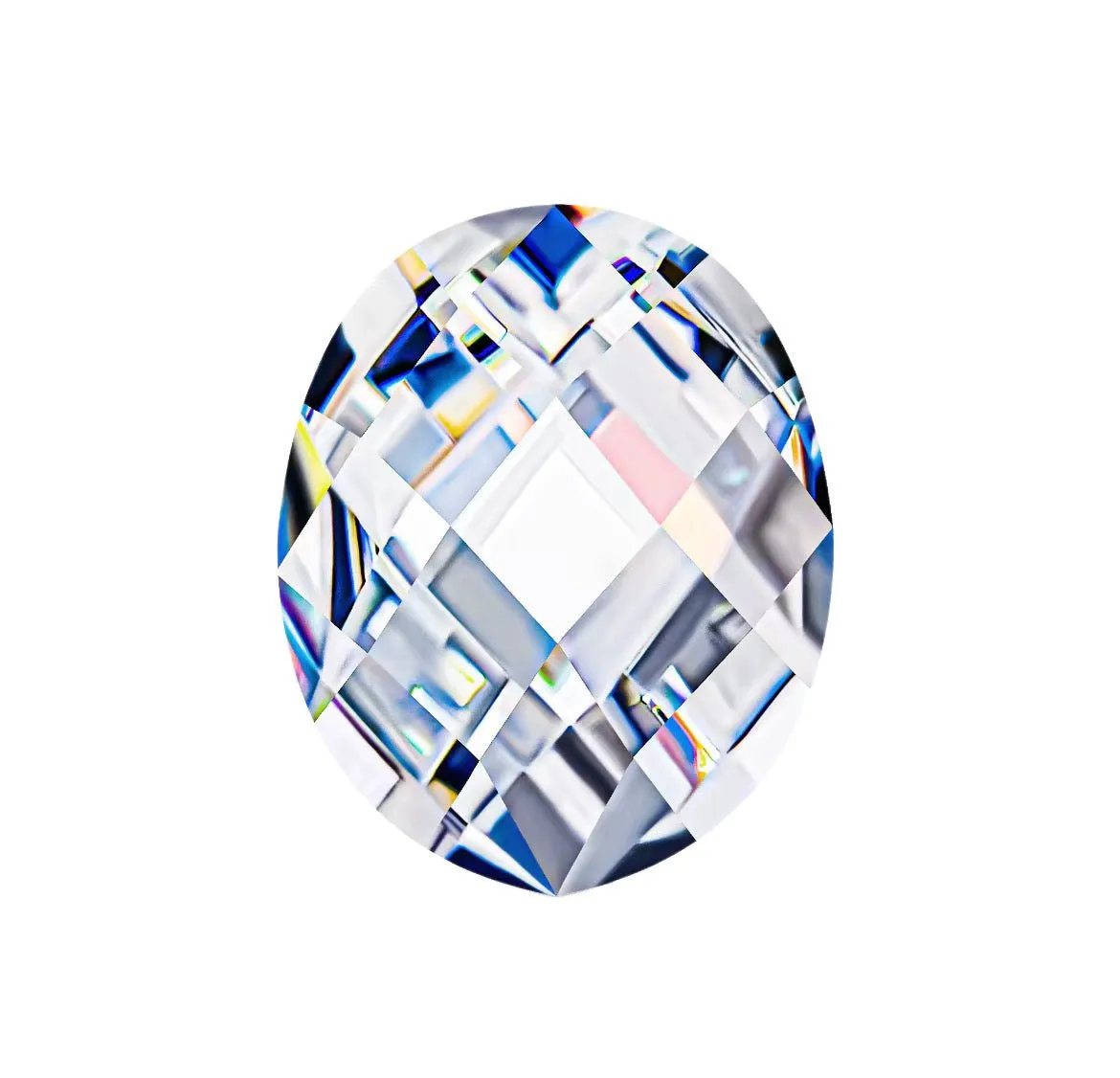 Oval Rose Cut Moissanite Stones