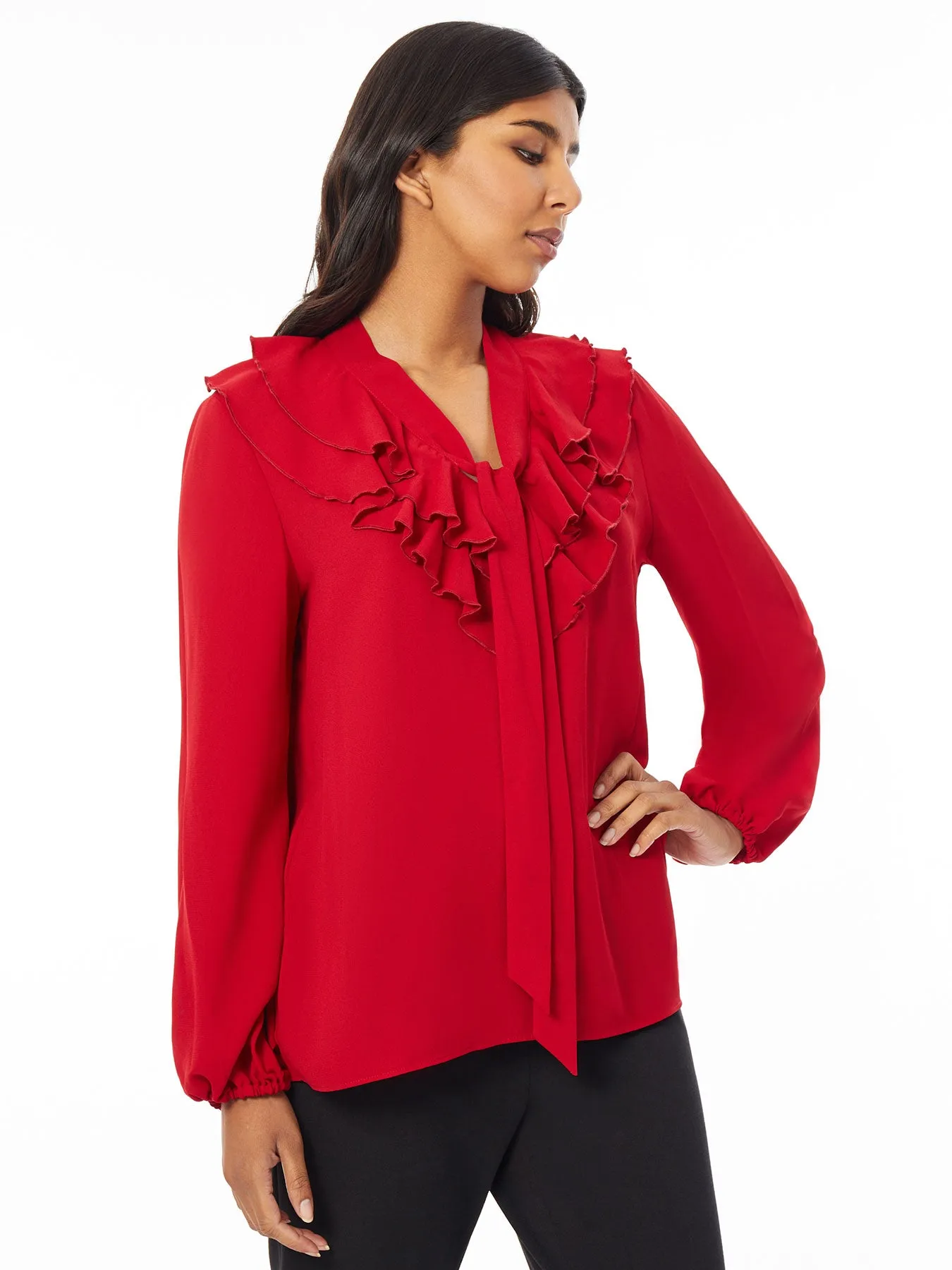 Plus Addison Blouse, Classic Drape