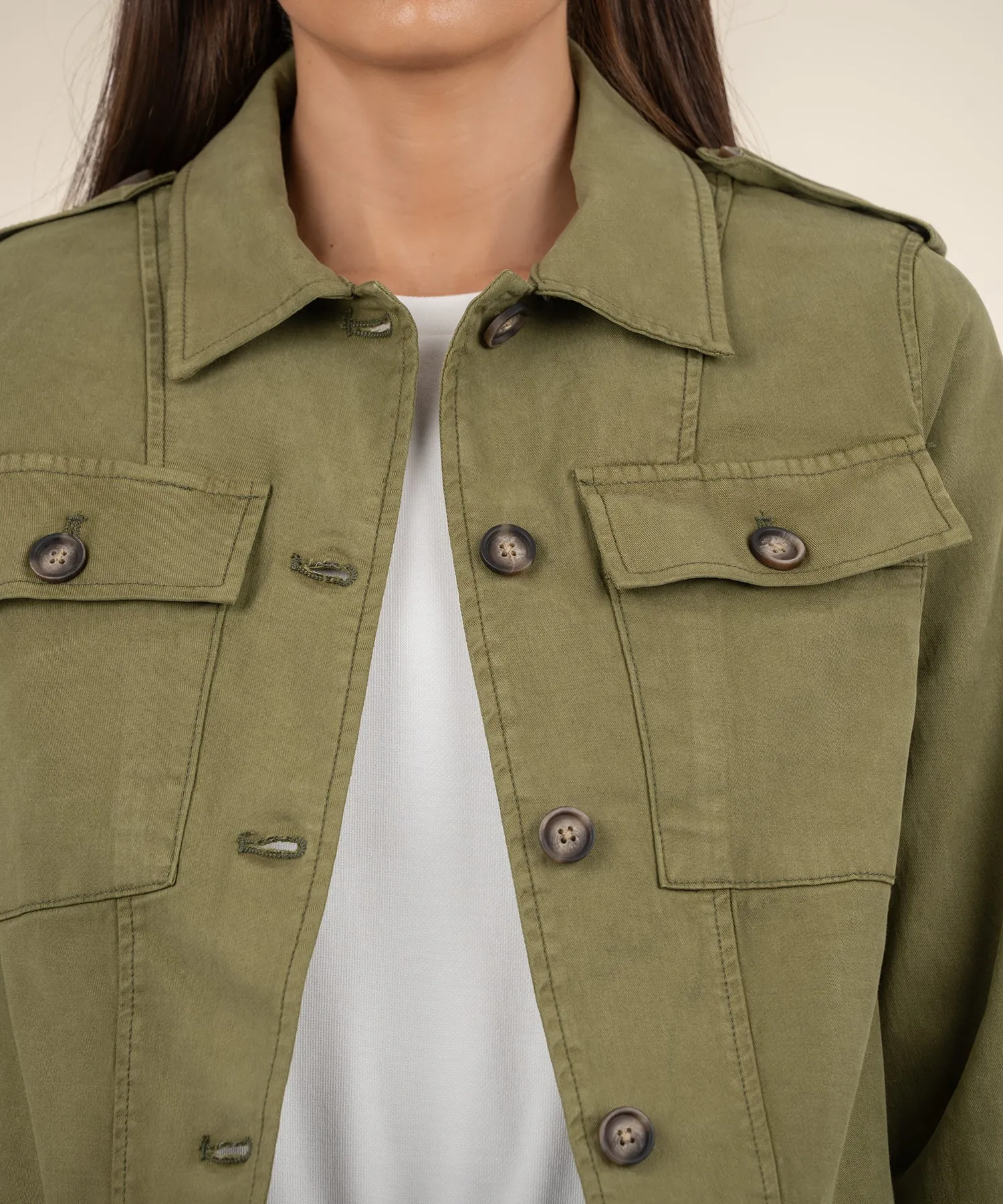 Rosalyn Twill Trucker Jacket