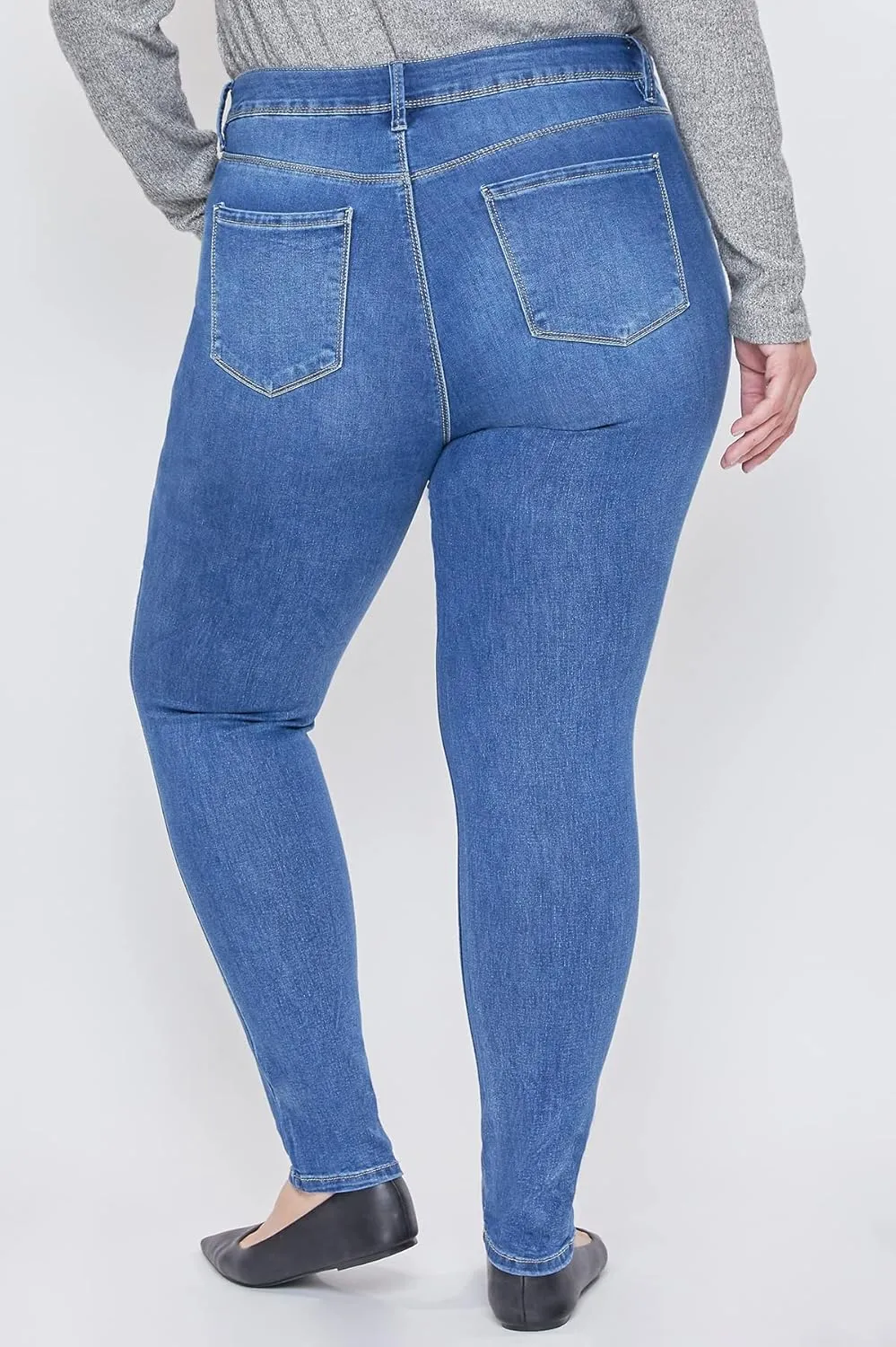 Royalty For Me Womens Women's Plus Essential High Rise Skinny Jean
