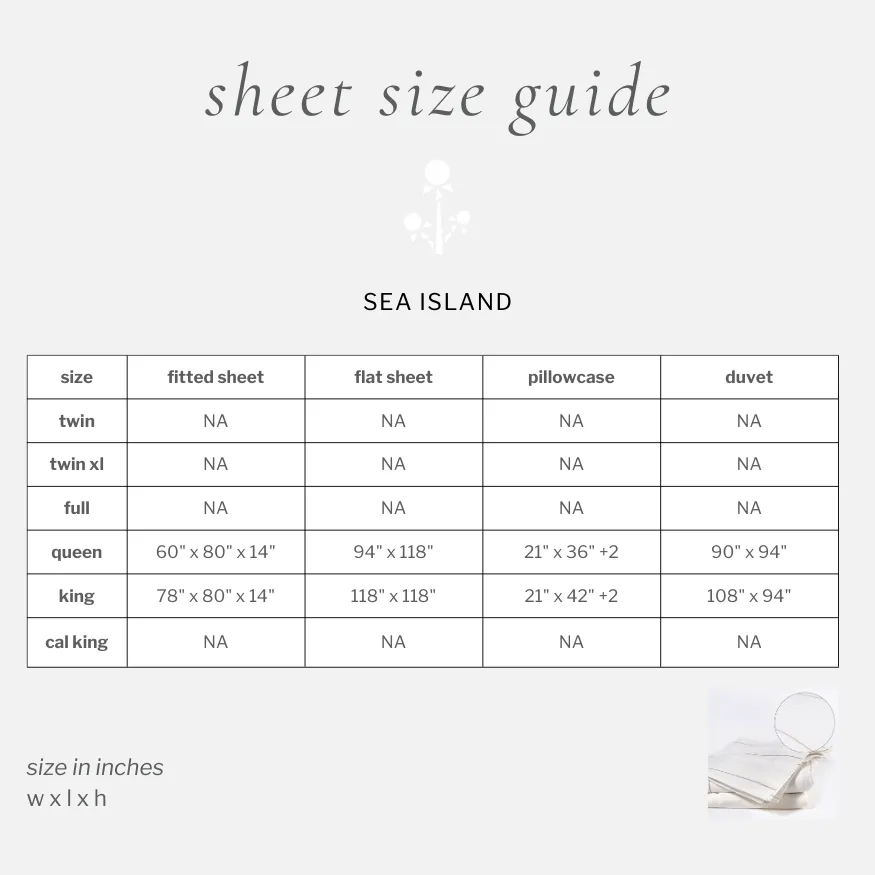 sea island fitted sheet