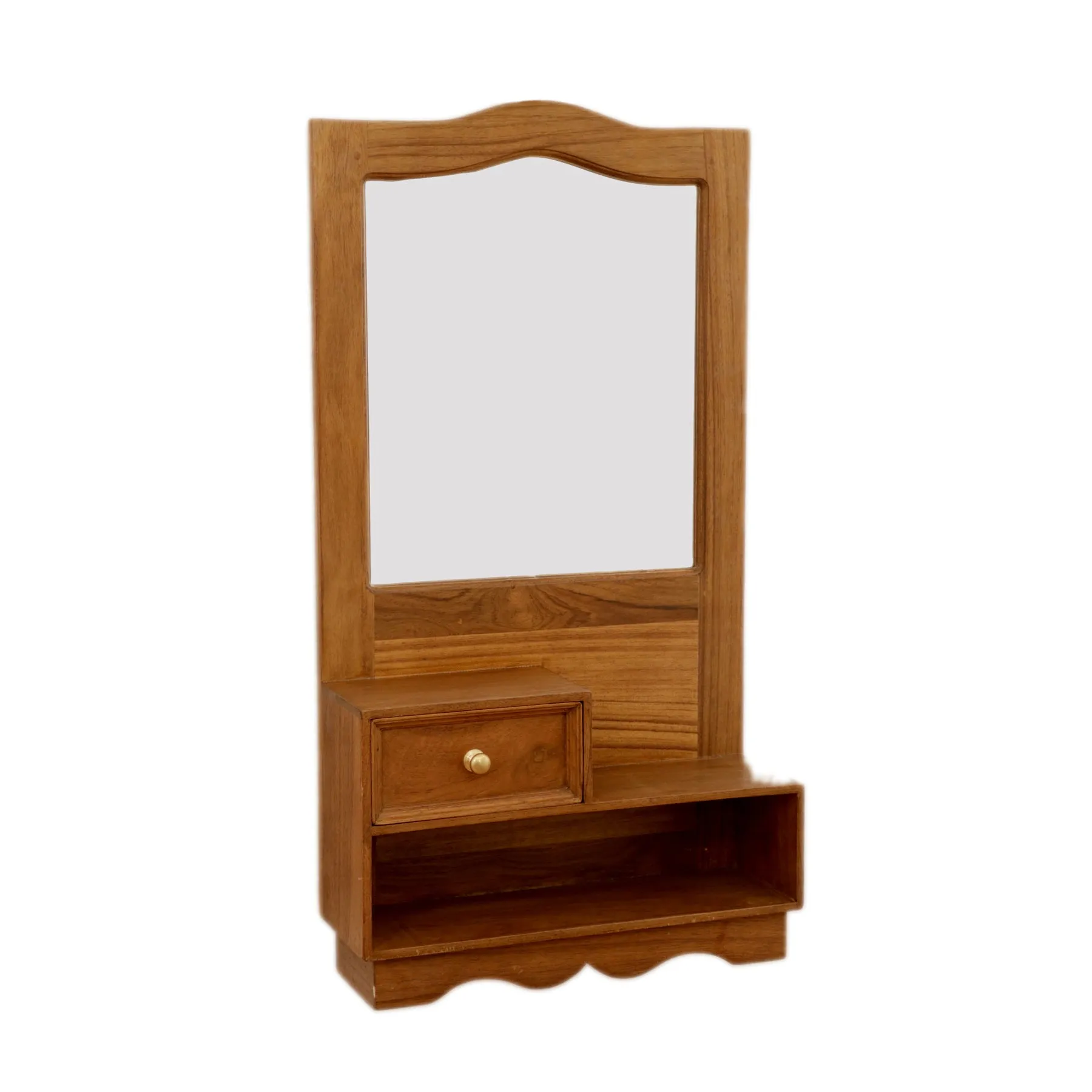 Single Drawer Solid Compact Frame with Mirror