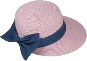 SOMETHING SPECIAL Vintage Look Adjustable Oval Brim Sun Hat with Ribbon