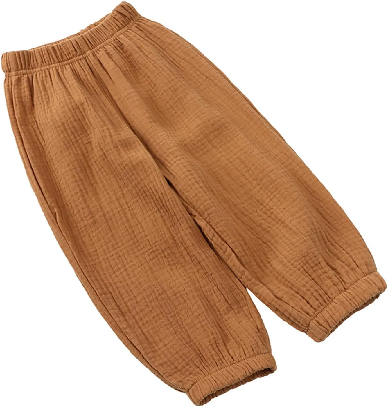 Toddler Casual Long Pants Trousers Summer Fall Kids Baby Boy Girl Cotton Linen Bloomer Elastic Basic Harem Pants Joggers 1-8T