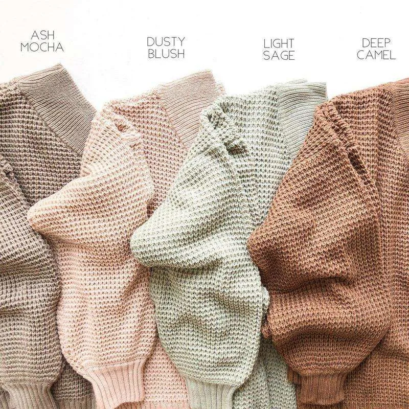 Trending Waffle Knit Sweater
