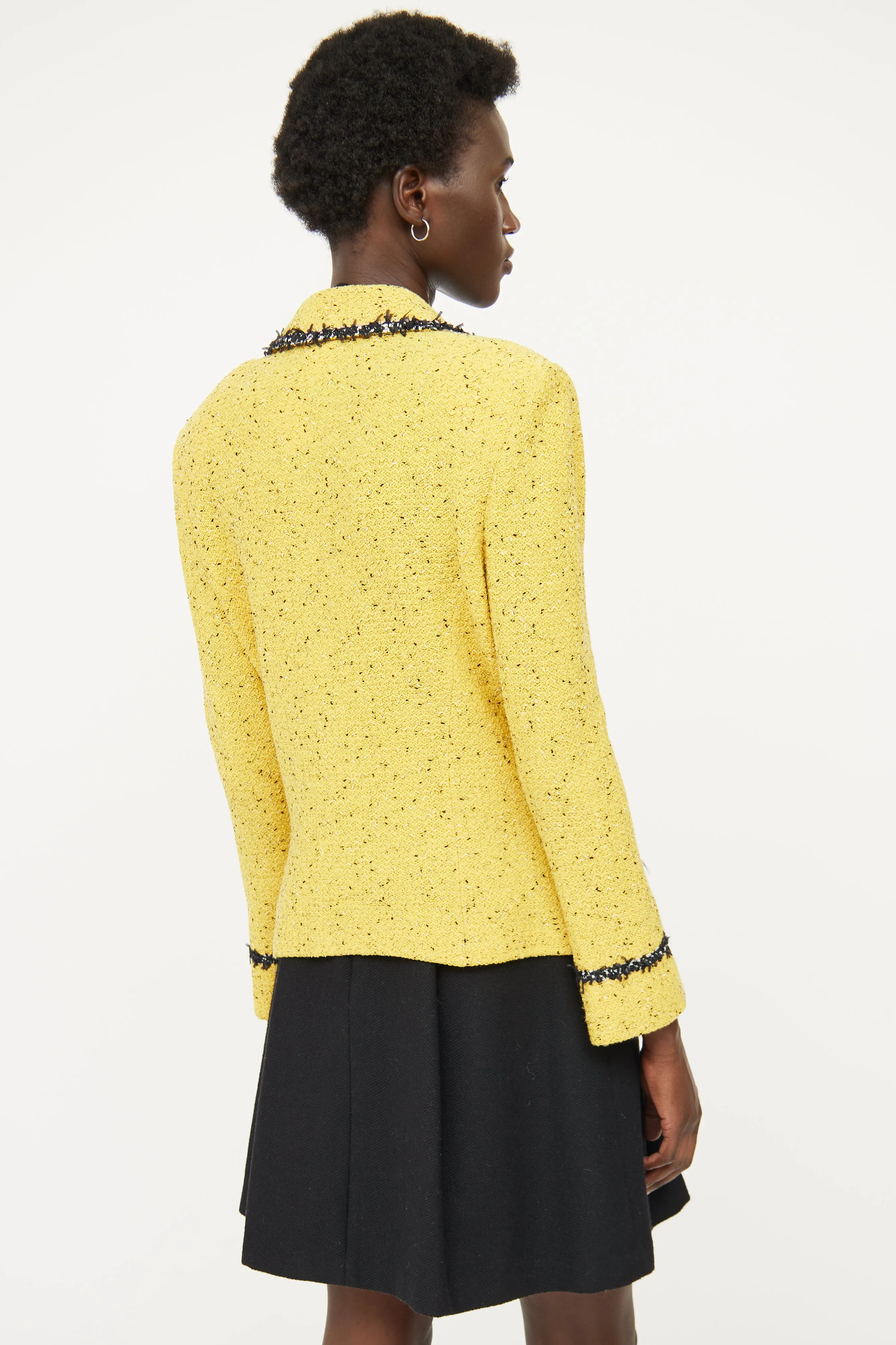Yellow Tweed Blazer