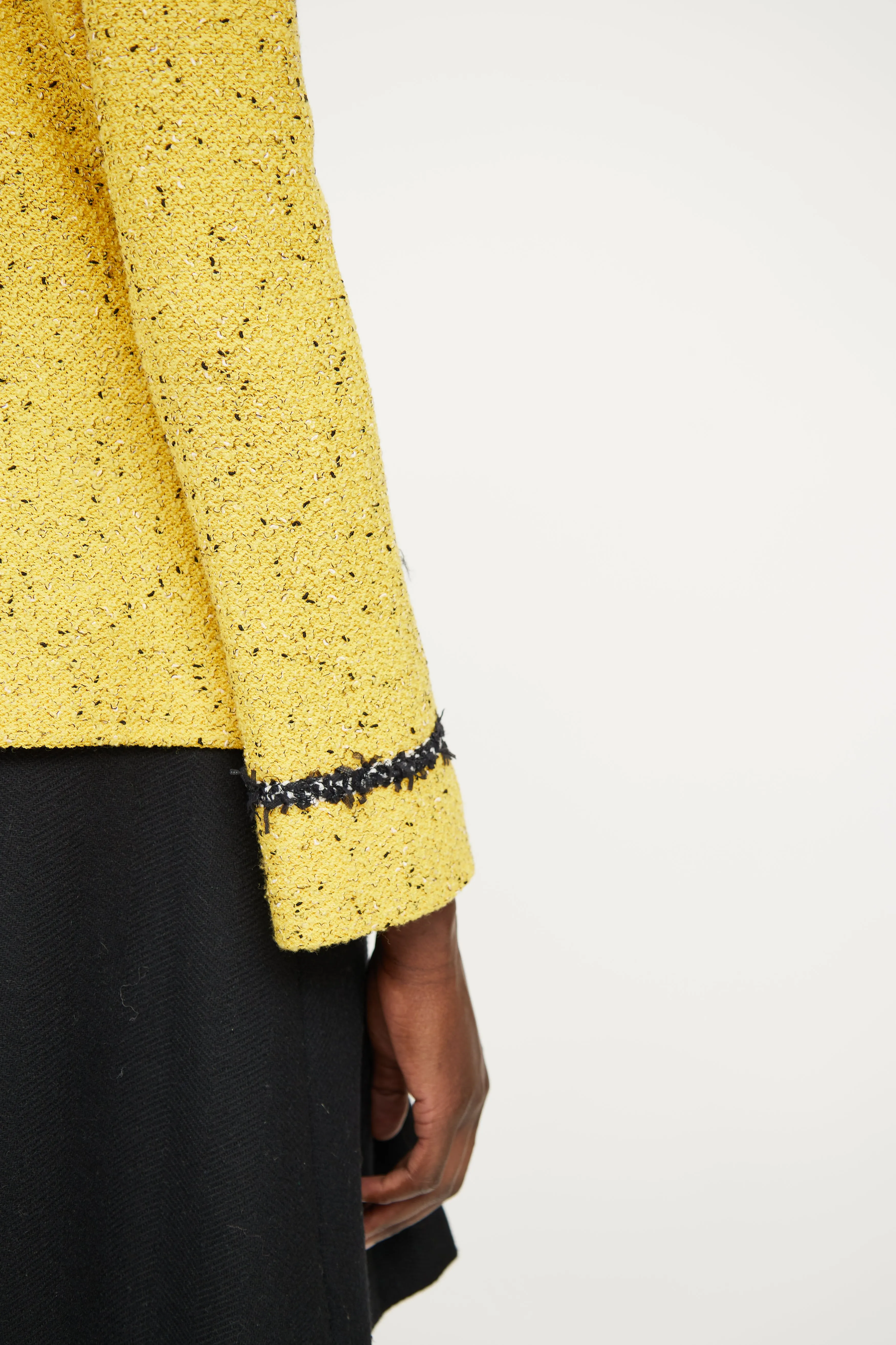 Yellow Tweed Blazer